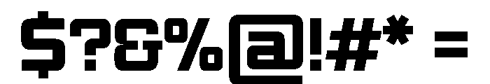 ZugCondensedEtc Regular Font OTHER CHARS