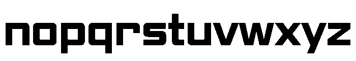 ZugCondensedEtc Regular Font LOWERCASE