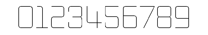 ZugCondensedEtc Thin Font OTHER CHARS