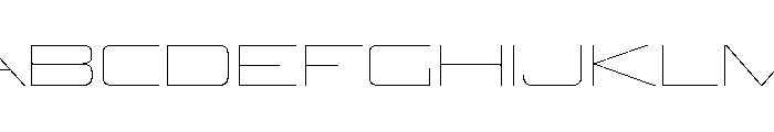 Zugetc Thin Font UPPERCASE