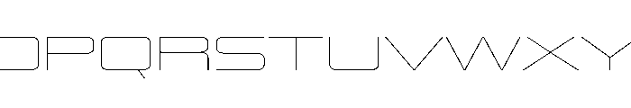 Zugetc Thin Font UPPERCASE