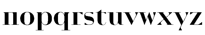 Zukunft Display Font LOWERCASE