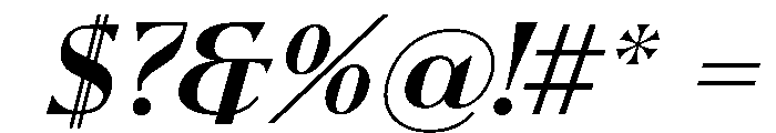 Zukunft Italic Font OTHER CHARS