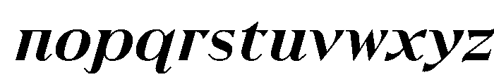 Zukunft Italic Font LOWERCASE