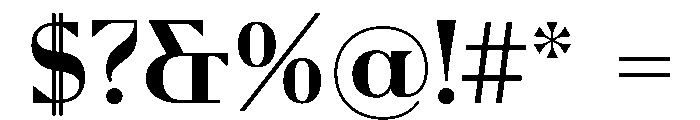Zukunft Regular Font OTHER CHARS