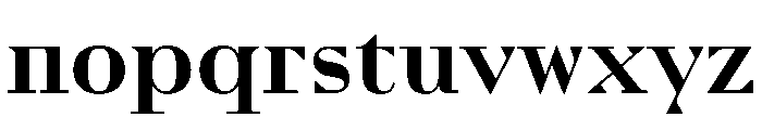 Zukunft Regular Font LOWERCASE
