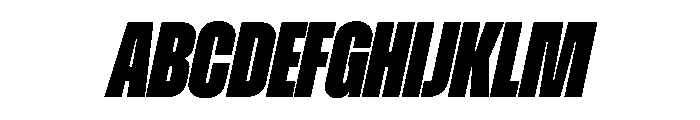 Zuume BlackItalic Font UPPERCASE