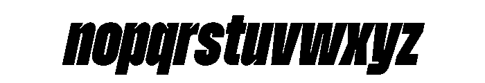 Zuume BlackItalic Font LOWERCASE
