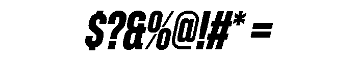 Zuume BoldItalic Font OTHER CHARS