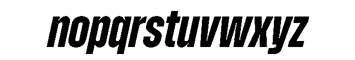 Zuume BoldItalic Font LOWERCASE