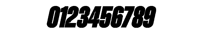 Zuume CutBlackItalic Font OTHER CHARS