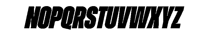 Zuume CutBlackItalic Font UPPERCASE