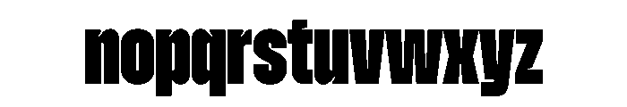 Zuume CutBlack Font LOWERCASE