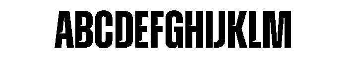 Zuume CutBold Font UPPERCASE