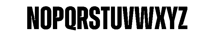 Zuume CutBold Font UPPERCASE