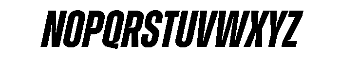 Zuume CutBoldItalic Font UPPERCASE