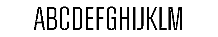 Zuume CutLight Font UPPERCASE