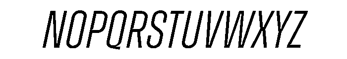 Zuume CutLightItalic Font UPPERCASE