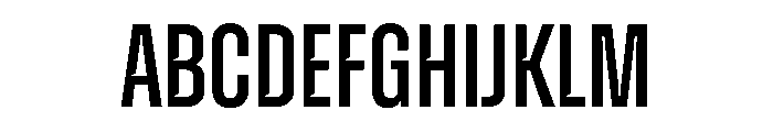 Zuume CutMedium Font UPPERCASE