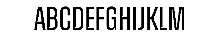 Zuume CutRegular Font UPPERCASE