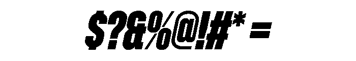 Zuume ExtraBoldItalic Font OTHER CHARS