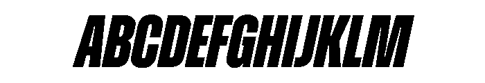 Zuume ExtraBoldItalic Font UPPERCASE