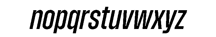 Zuume MediumItalic Font LOWERCASE