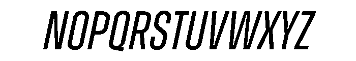 Zuume RegularItalic Font UPPERCASE