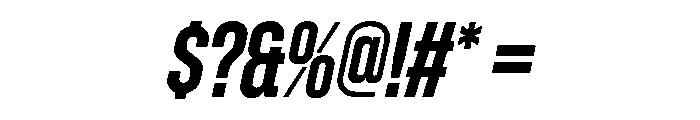 Zuume SemiBoldItalic Font OTHER CHARS