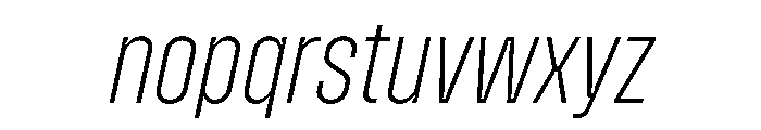 Zuume VariableItalic Font LOWERCASE