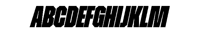ZuumeEdge BlackItalic Font UPPERCASE