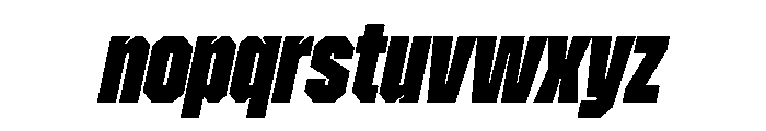 ZuumeEdge BlackItalic Font LOWERCASE