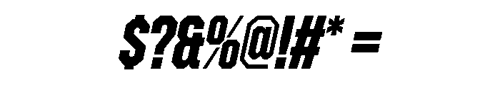 ZuumeEdge BoldItalic Font OTHER CHARS