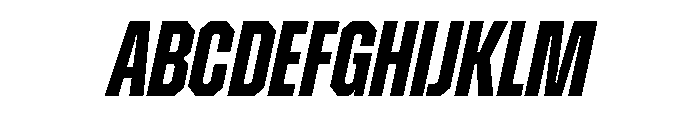 ZuumeEdge BoldItalic Font UPPERCASE