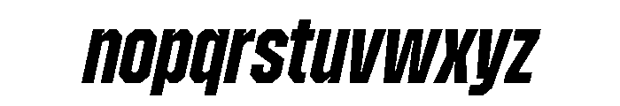 ZuumeEdge BoldItalic Font LOWERCASE