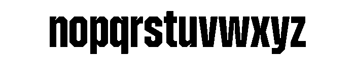 ZuumeEdge Bold Font LOWERCASE