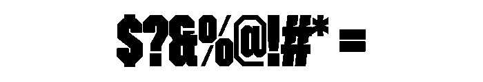ZuumeEdge CutBlack Font OTHER CHARS