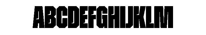 ZuumeEdge CutBlack Font UPPERCASE