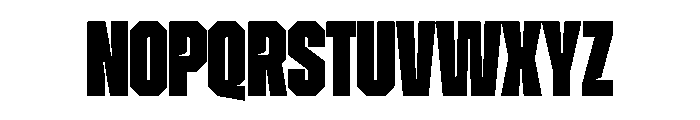 ZuumeEdge CutBlack Font UPPERCASE