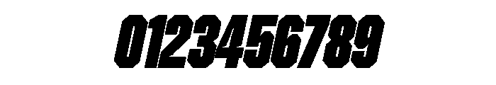 ZuumeEdge CutBlackItalic Font OTHER CHARS