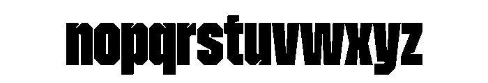 ZuumeEdge CutBlack Font LOWERCASE