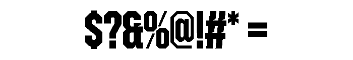 ZuumeEdge CutBold Font OTHER CHARS