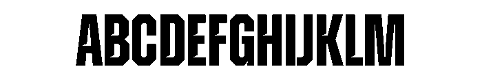 ZuumeEdge CutBold Font UPPERCASE