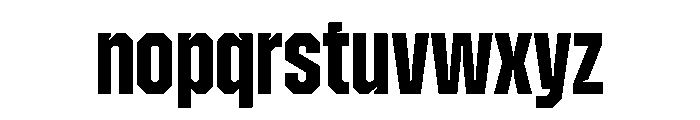ZuumeEdge CutBold Font LOWERCASE