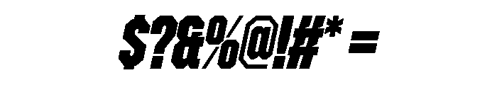 ZuumeEdge CutExtraBoldItalic Font OTHER CHARS
