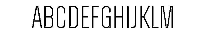 ZuumeEdge CutExtraLight Font UPPERCASE