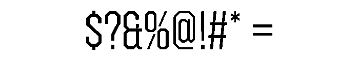 ZuumeEdge CutLight Font OTHER CHARS