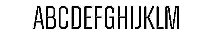ZuumeEdge CutLight Font UPPERCASE