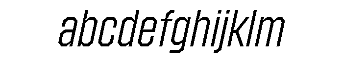 ZuumeEdge CutLightItalic FONT