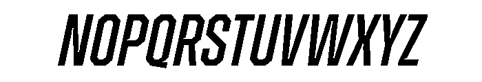 ZuumeEdge CutMediumItalic Font UPPERCASE